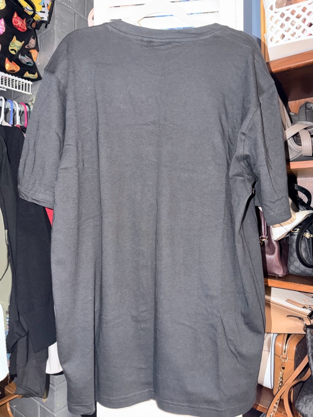 adidas Black T-Shirt with Pink Trefoil Logo NWT - Picture 4 of 4